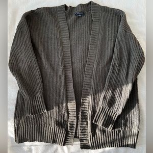 American eagle dark green cardigan, size medium